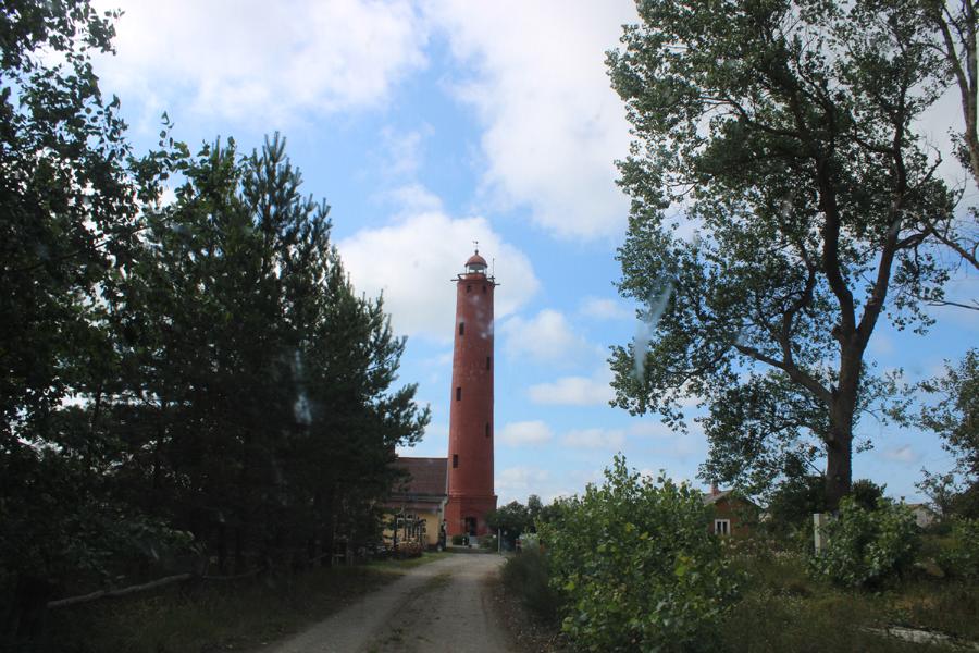 Lighthouse Akmensrags vom Land aus